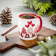 Love Gnome Coffee Mug — Valentine's Day Red Interior 11oz/15oz
