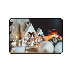 Cozy Winter Desk Mat, Home Office Decor,