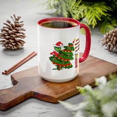 Holiday Mug Whimsical Design, Fun Christmas Gift,