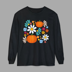 Fall Floral Long Sleeve T-Shirt,