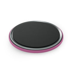 Pink Round Button Magnet – “Epic Finds & Designs” Floral Logo Refrigerator Magnet