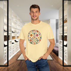 Flower Power Peace T-Shirt, Unisex Boho Tee,