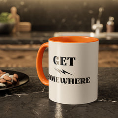 Get Somewhere Lightning Mug — Motivational Coffee Cup (11oz & 15oz)