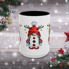 Cute Reindeer Gnome Christmas Mug