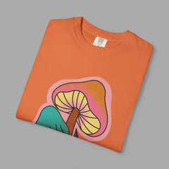 Retro Mushroom Floral T-Shirt, Unisex Boho Tee,