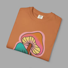 Retro Mushroom Floral T-Shirt, Unisex Boho Tee,