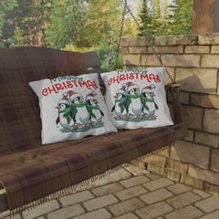 Festive Penguin Pillows - Merry Christmas