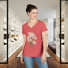 Daisy Bouquet V-Neck Tee