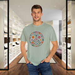 Flower Power Peace T-Shirt, Unisex Boho Tee,