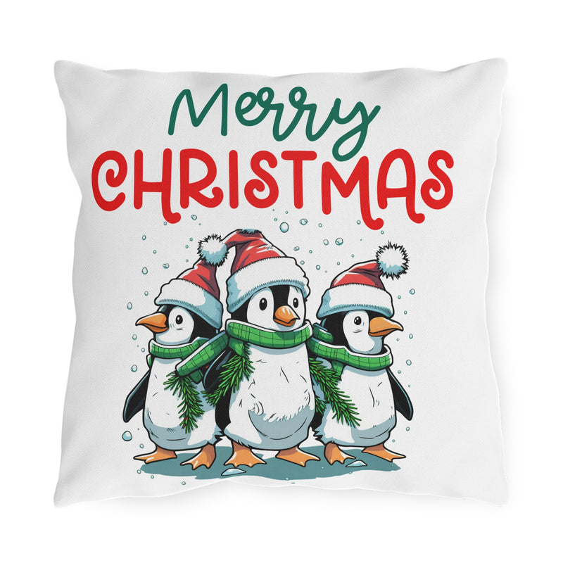 Festive Penguin Pillows - Merry Christmas