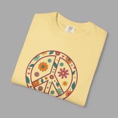 Flower Power Peace T-Shirt, Unisex Boho Tee,