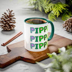 Pippa Floral Name Mug — Personalized Colorful Coffee Cup (11oz & 15oz)
