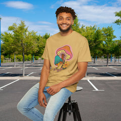 Retro Mushroom Floral T-Shirt, Unisex Boho Tee,