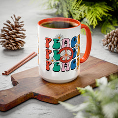 Colorful Peace Sign Mugs