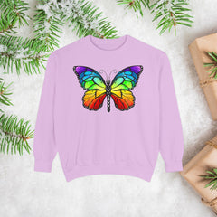 Rainbow Butterfly Unisex Sweatshirt