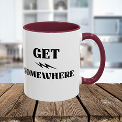 Get Somewhere Lightning Mug — Motivational Coffee Cup (11oz & 15oz)