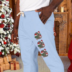 Holiday Ho Ho Ho Fleece Sweatpants - Unisex Lounge Pants,
