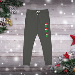 Festive Mean Green Holiday Unisex Fleece Sweatpants