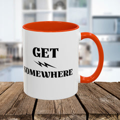 Get Somewhere Lightning Mug — Motivational Coffee Cup (11oz & 15oz)