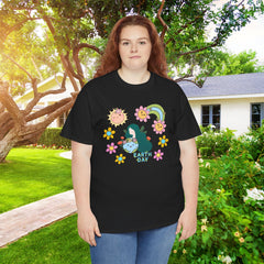 Earth Day Cute Floral Graphic Tee — "Earth Day" Cute Planet & Flowers T-Shirt