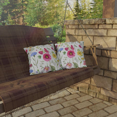Floral Outdoor Pillows, Spring Home Decor,