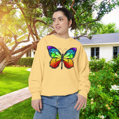 Rainbow Butterfly Unisex Sweatshirt