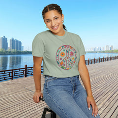Flower Power Peace T-Shirt, Unisex Boho Tee,