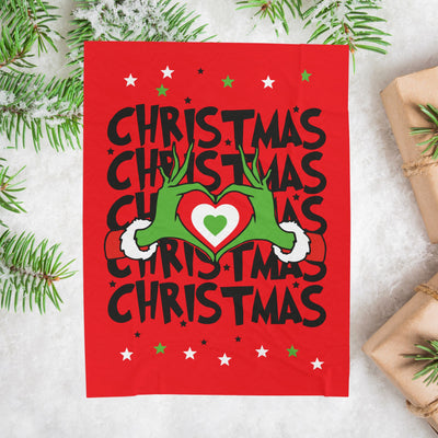Christmas Themed Velveteen Plush Blanket,