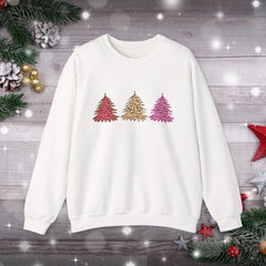 Christmas Leopard Print Trees Sweatshirt