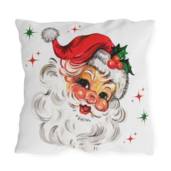 Retro Santa Claus Christmas Decor Throw Pillow