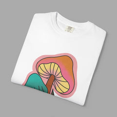 Retro Mushroom Floral T-Shirt, Unisex Boho Tee,