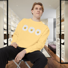 Daisy Unisex Garment-Dyed Sweatshirt -