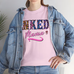 Inked Mama T-Shirt – Floral Leopard Tattoo Mom Tee