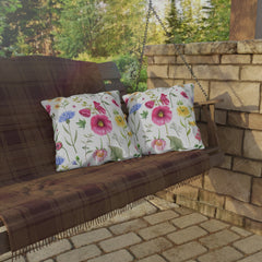 Floral Outdoor Pillows, Spring Home Decor,