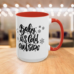 Winter-Themed Accent Coffee Mug