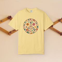 Flower Power Peace T-Shirt, Unisex Boho Tee,