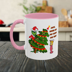 Holiday Mug Whimsical Design, Fun Christmas Gift,