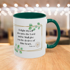 Psalm 37:4 Mug Christian Coffee Cup