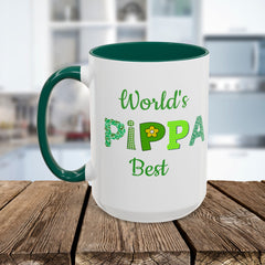 Pippa Floral Name Mug — Personalized Colorful Coffee Cup (11oz & 15oz)