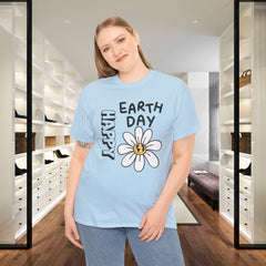 Earth Day Daisy T-Shirt — "Happy Earth Day" Graphic Tee