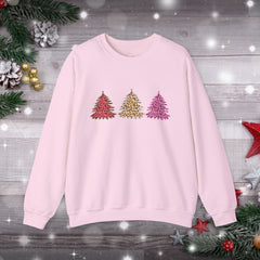 Christmas Leopard Print Trees Sweatshirt