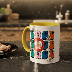 Colorful Peace Sign Mugs