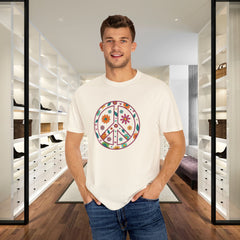Flower Power Peace T-Shirt, Unisex Boho Tee,