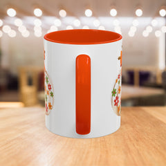 Pumpkin Floral Thanksgiving Mug