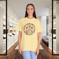 Flower Power Peace T-Shirt, Unisex Boho Tee,