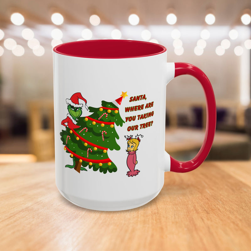 Holiday Mug Whimsical Design, Fun Christmas Gift,
