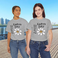 Earth Day Daisy T-Shirt — "Happy Earth Day" Graphic Tee