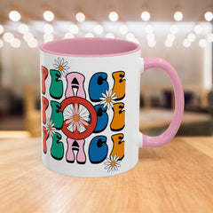 Colorful Peace Sign Mugs
