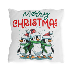 Festive Penguin Pillows - Merry Christmas