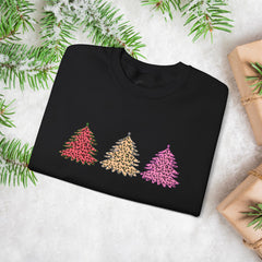 Christmas Leopard Print Trees Sweatshirt